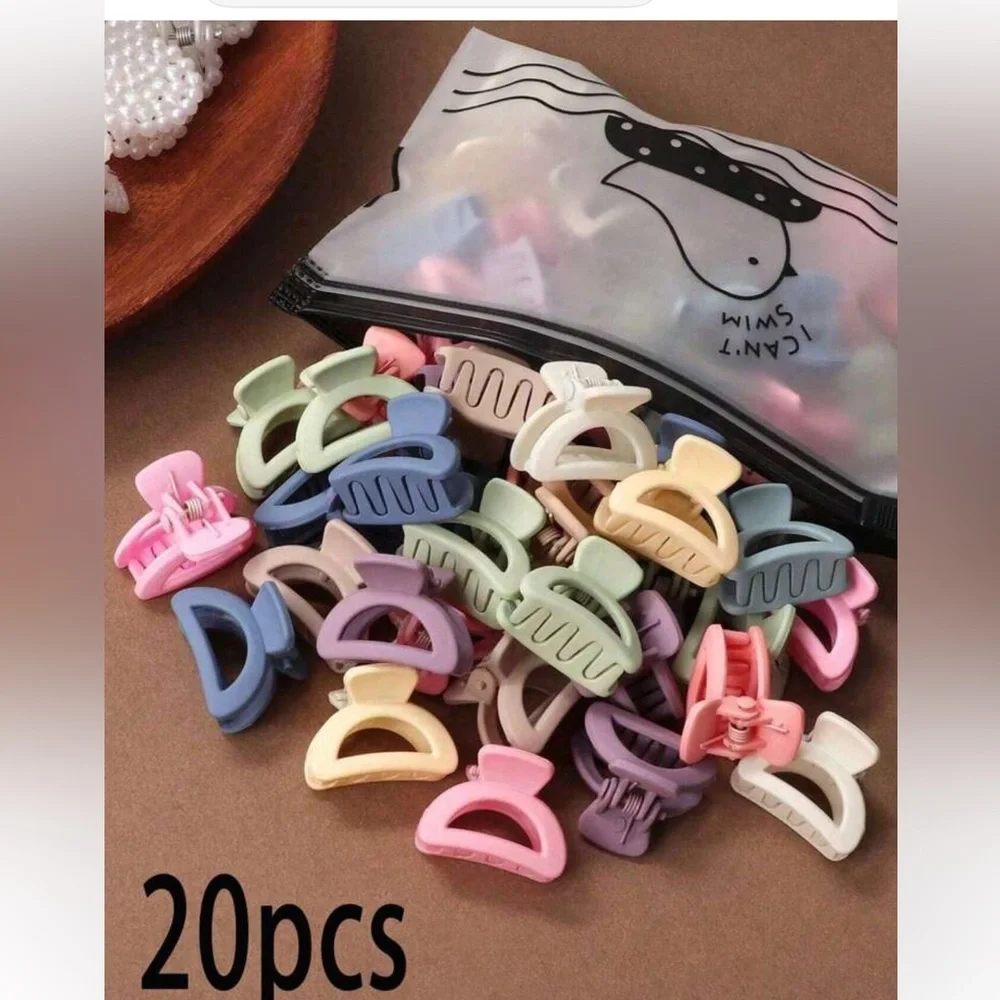 Colorful Mini Hair Claw Clips Set